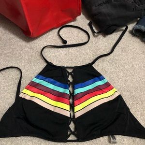 PINK halter swim top. Size small.